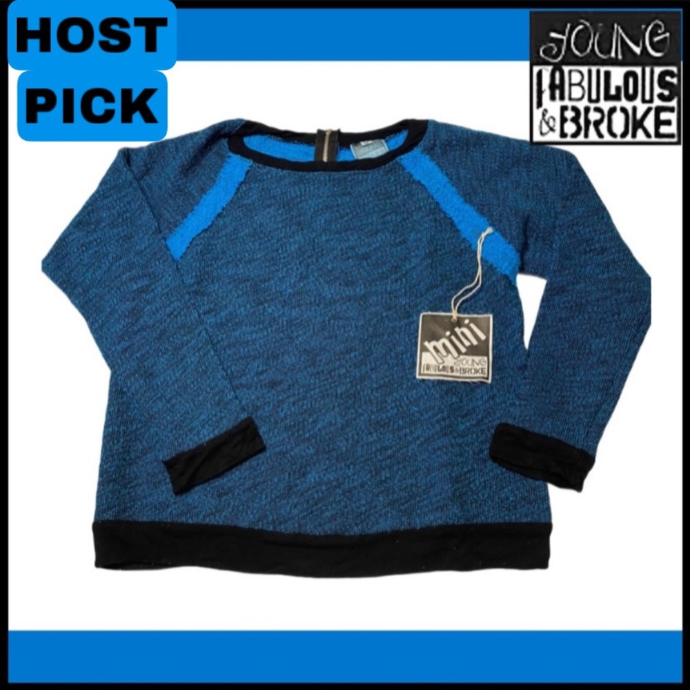 NWT YOUNG,BROKE & FABULOUS GIRL’S SWEATER Sz 14